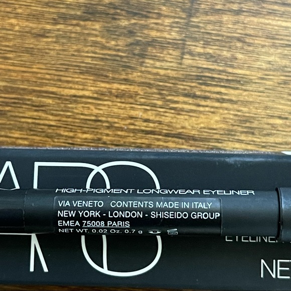 NIB NARS High-Pigment Longwear Eyeliner in Via Veneto Black Mini Size - Picture 2 of 2